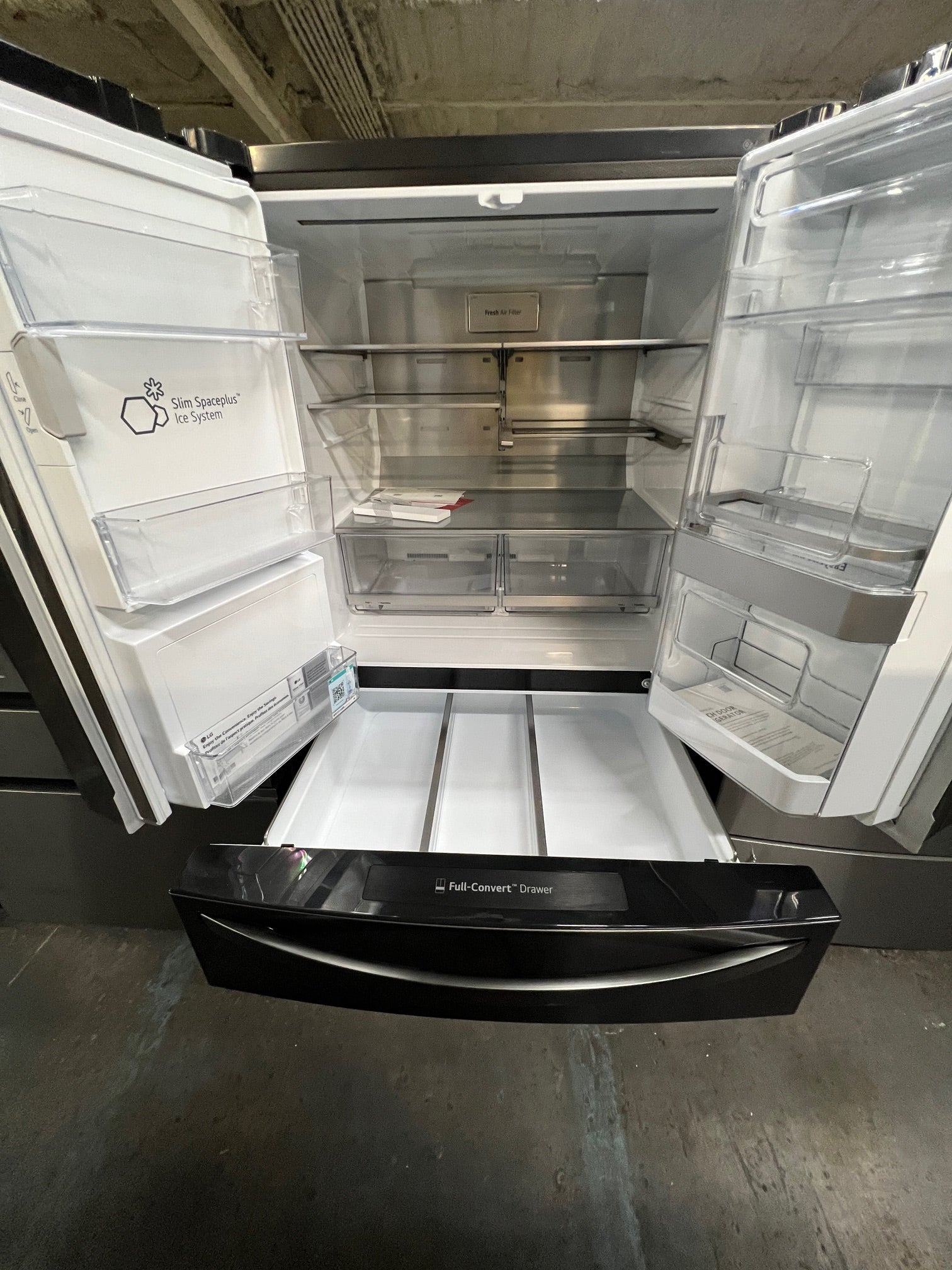 LG 29.5 Cu. Ft. 4-Door French Door-in-Door Smart Refrigerator with Craft Ice Black Stainless Steel